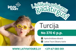 Atpūtas un ceļojumu piedāvājumi 07.02.2026 - 13.02.2026 Turcijas bestsellers: TOP cenas + dāvanas! Latvia Tours - Jēkabpils
